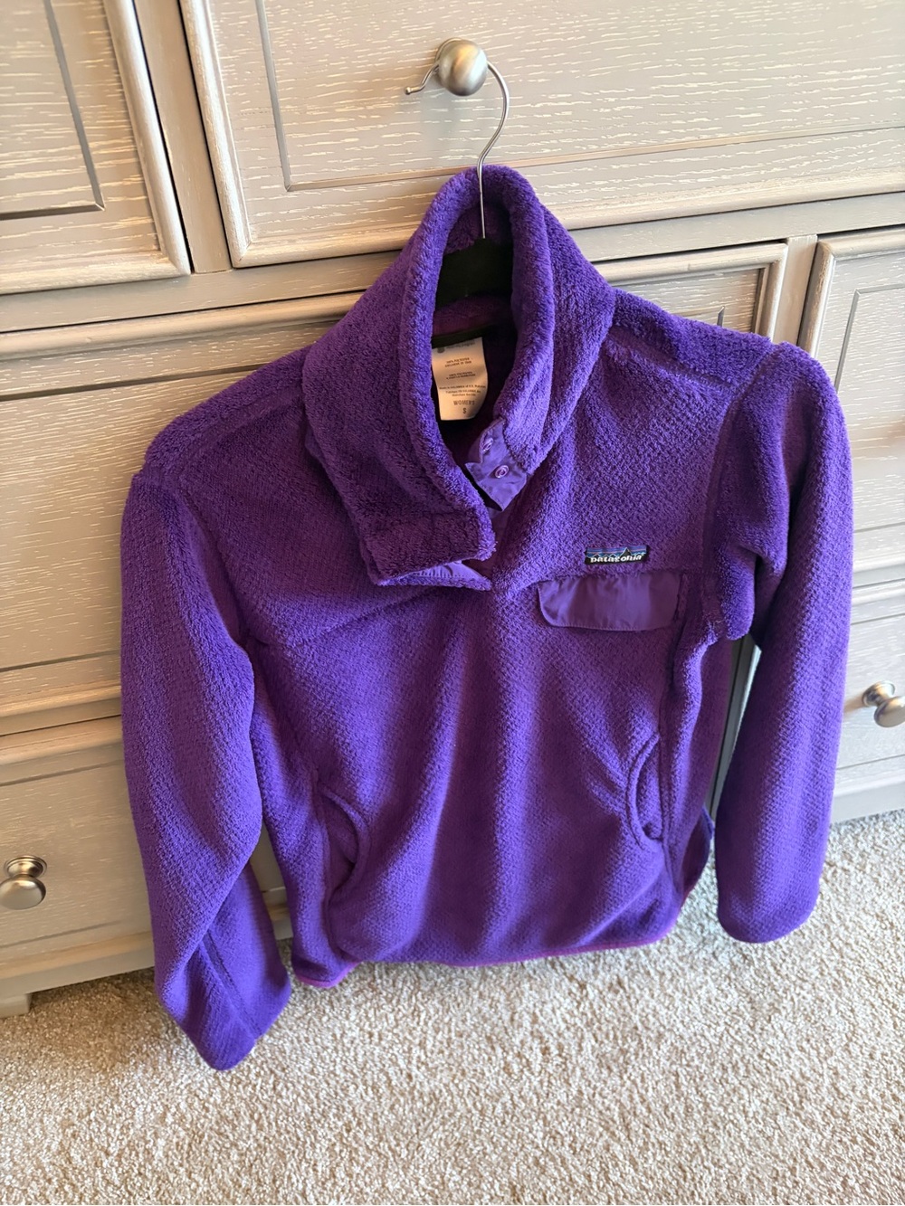 Patagonia Purple Fleece Pullover Sweatshirt